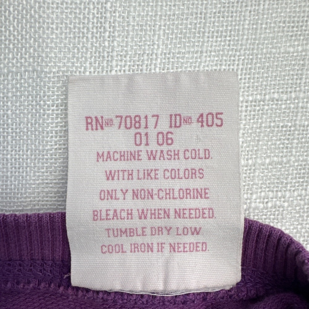 VTG Y2K Victorias Secret XS LIVE FOR PINK Crewneck Sweatshirt Dog Purple Trashed - Picture 4 of 12